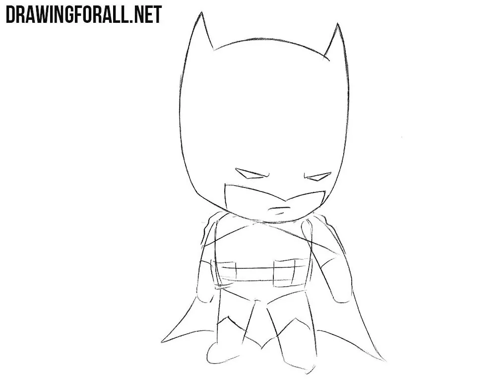 Chibi Batman drawing tutorial