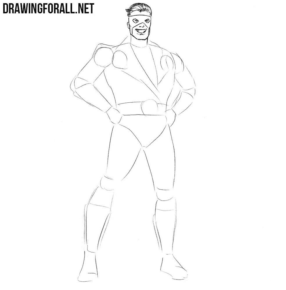 Classic Superhero drawing tutorial