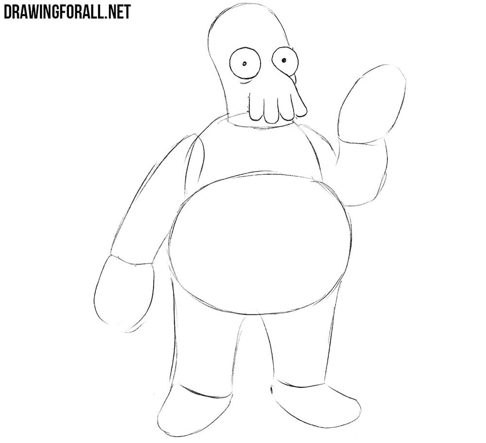 Dr Zoidberg drawing tutorial