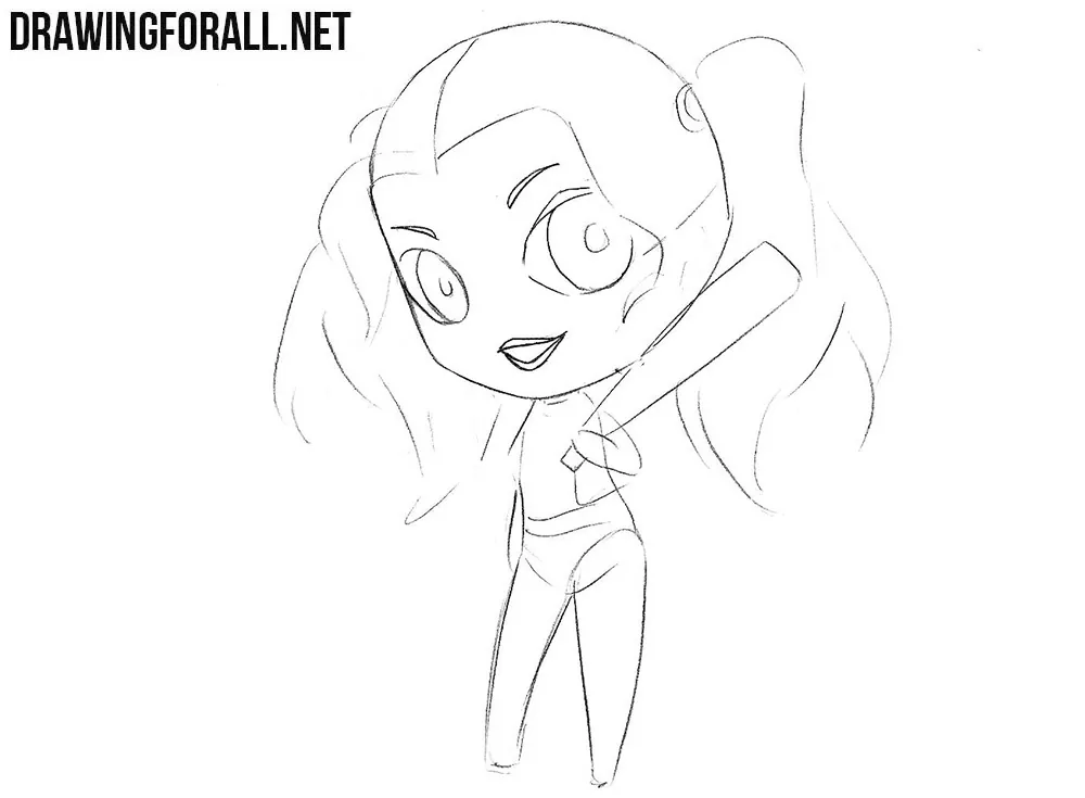 Harley Quinn chibi art