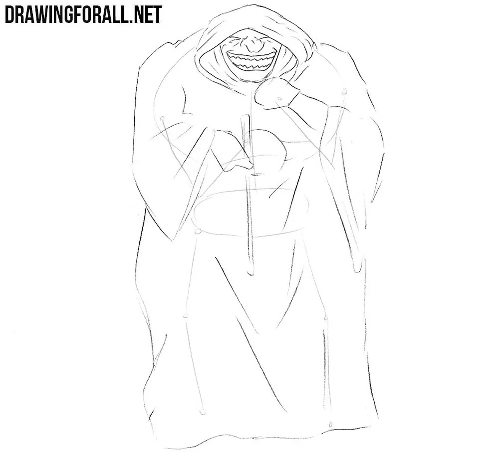 How to Draw a Comic Book Villain step by step