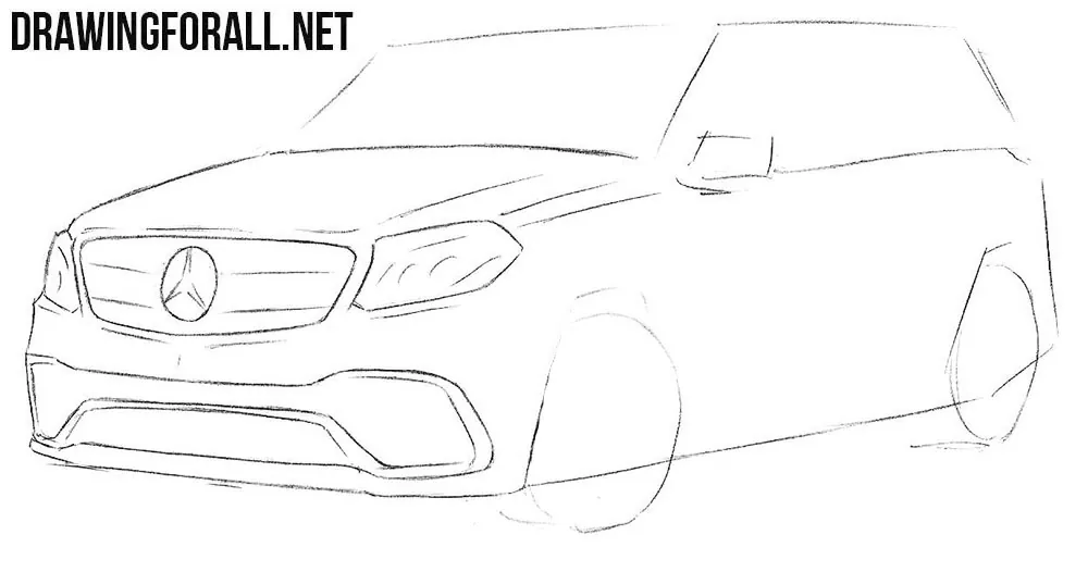 How to Draw a Mercedes-Benz GLS
