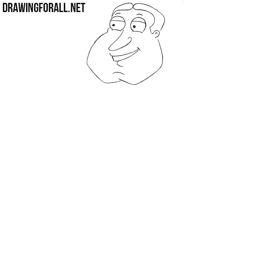 How to draw Glenn Quagmire from family guy