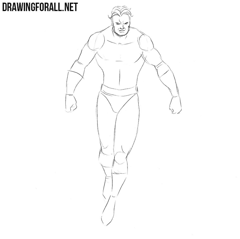 How to draw Vulcan step by step