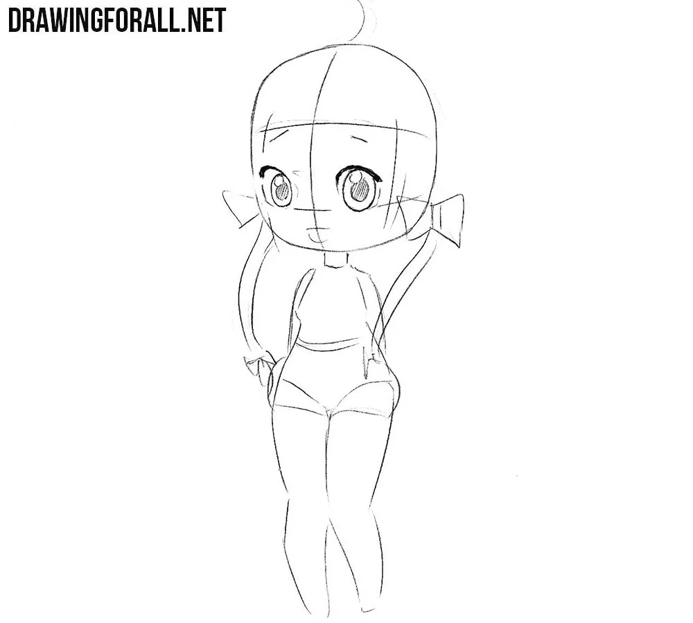 How to draw a Beautiful Chibi Girl step by step