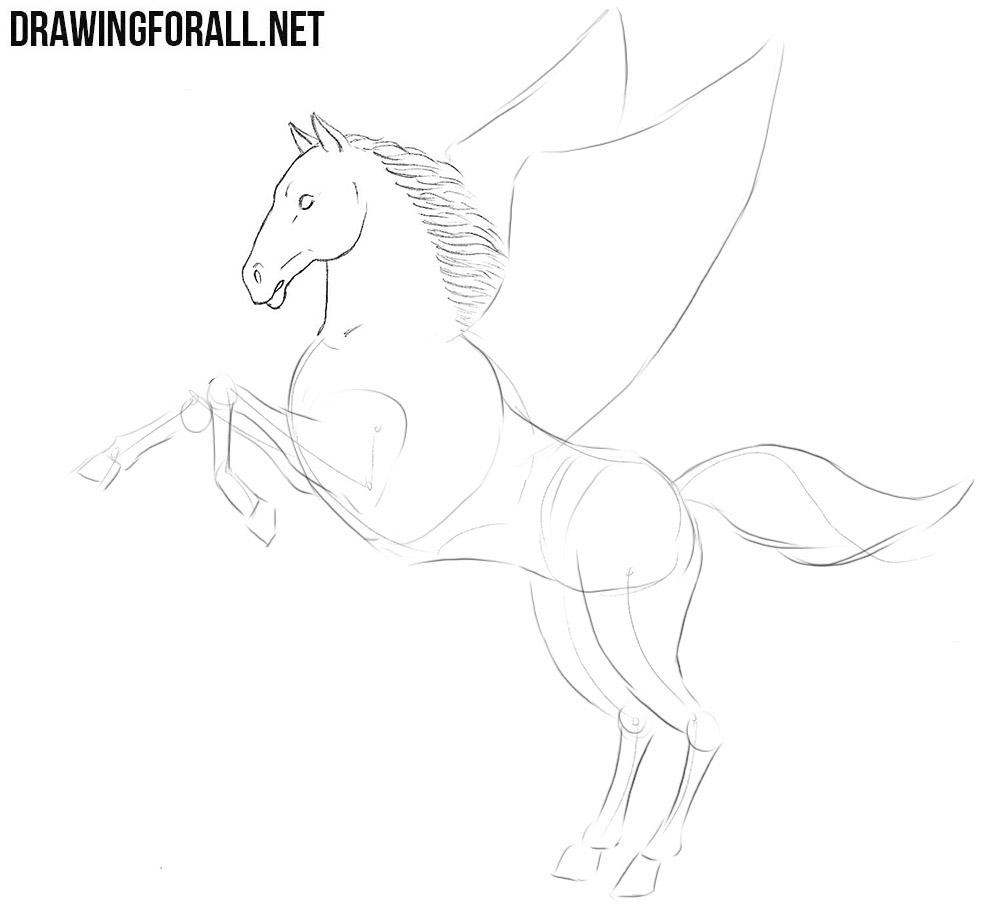How to draw a Pegasus