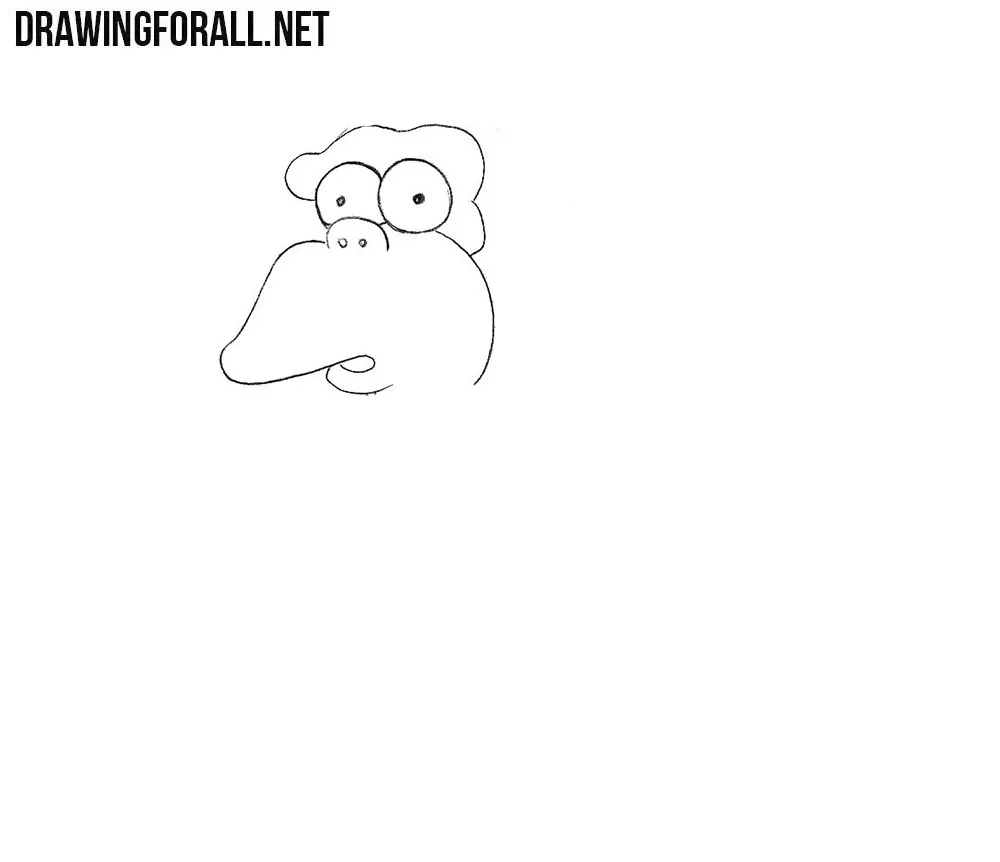 How to draw a cartoon monkey