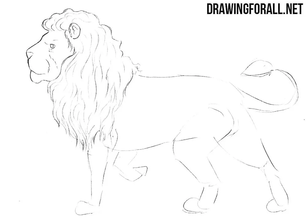 How to draw a greek myths lion