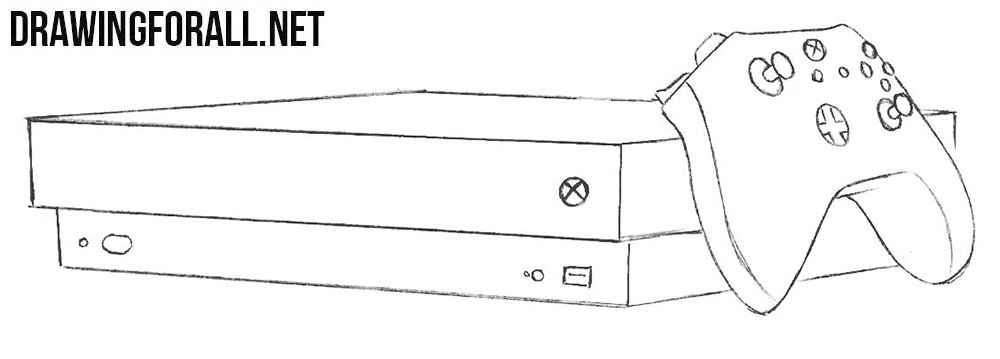 How to draw an X Box one