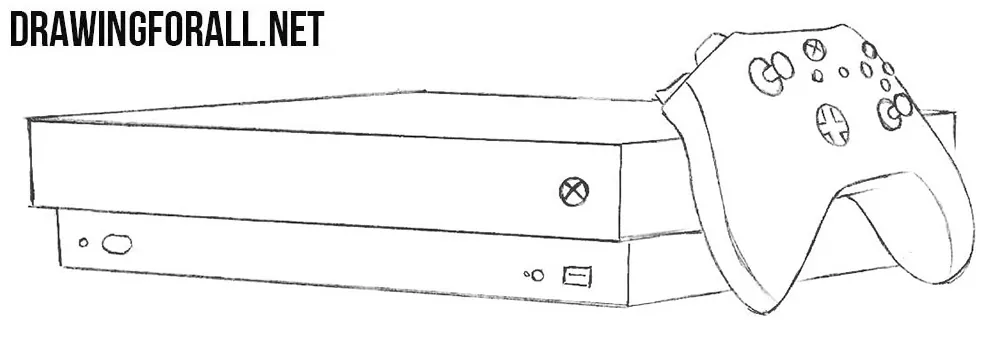 How to draw an X Box one