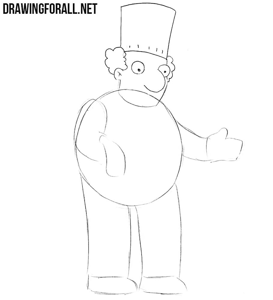 How to draw characters from the simpsons