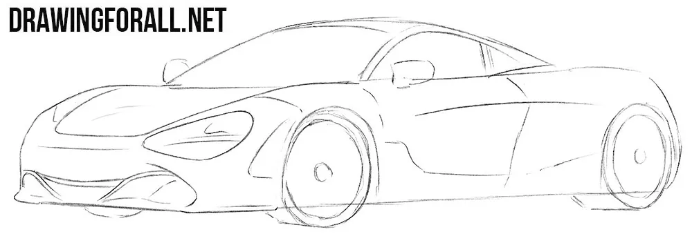 How to sketch a McLaren 720s