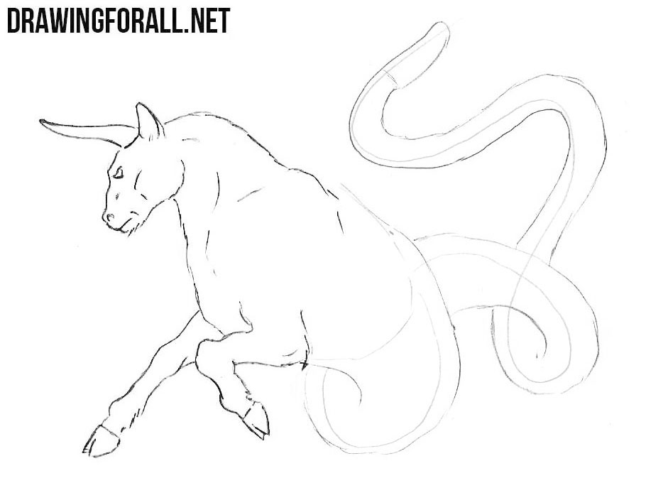 How to sketch a Ophiotaurus