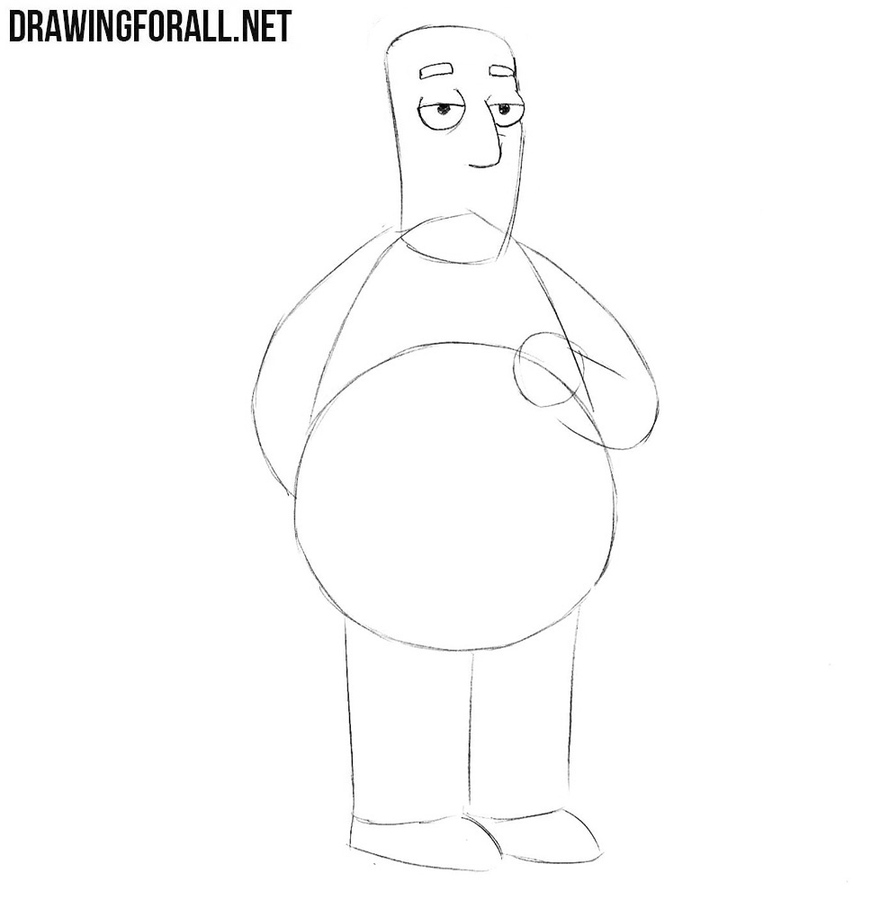 Learn how to draw Kent Brockman from the simpsons