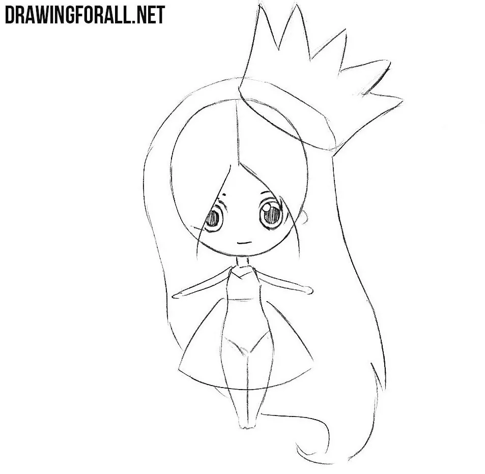 chibi Princess drawing tutorial