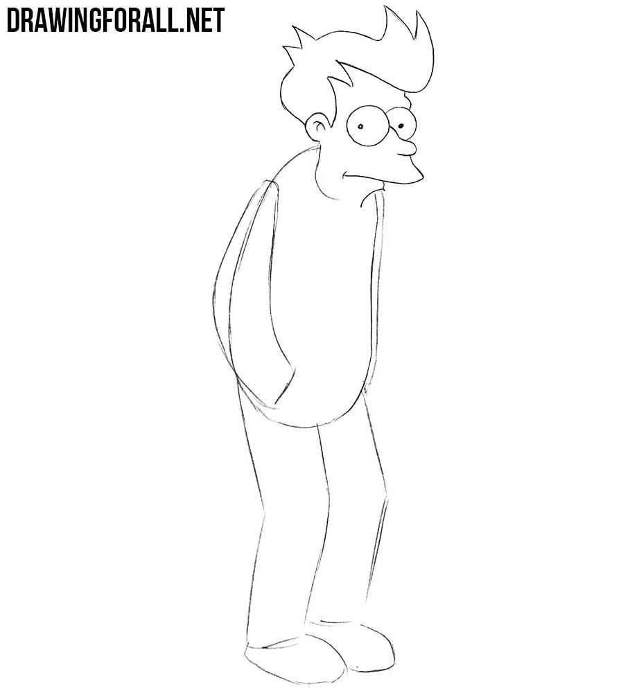 How to draw Fry step by step