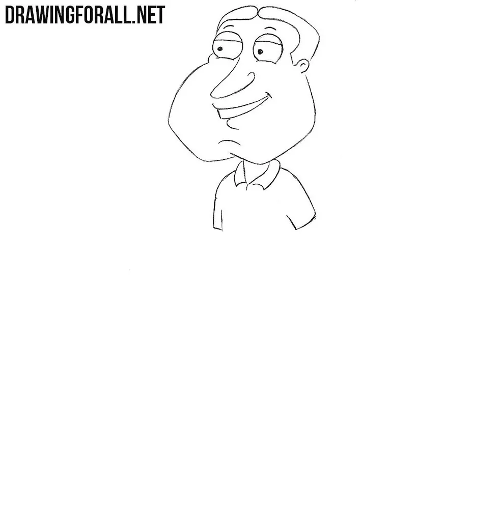 How to draw Glenn Quagmire