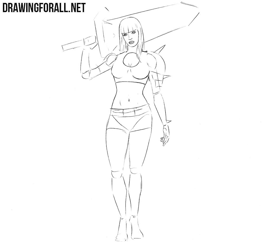 How to draw Magic from Marvel step by step