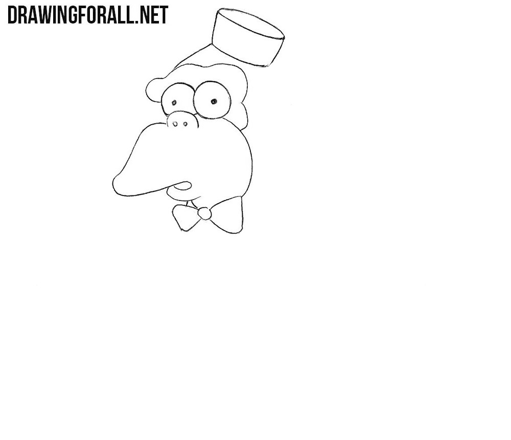 How to draw Mr Teeny the monkey