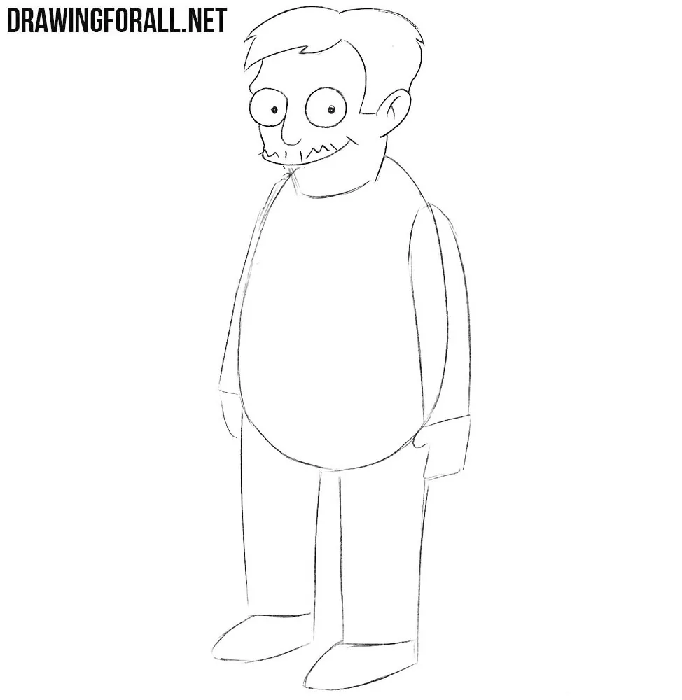 How to draw Nick Riviera from the simpsons