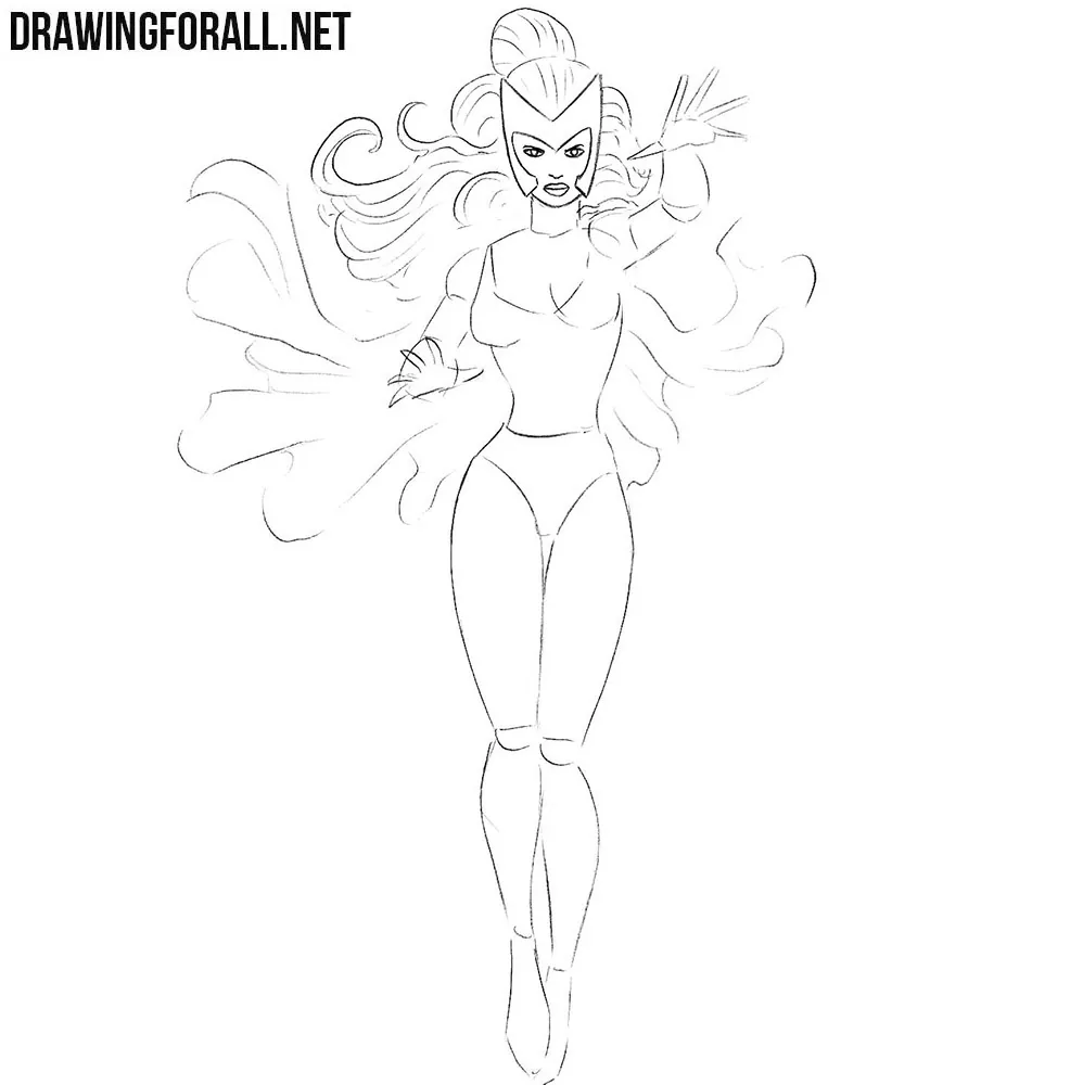 How to draw Polaris from marvel comics