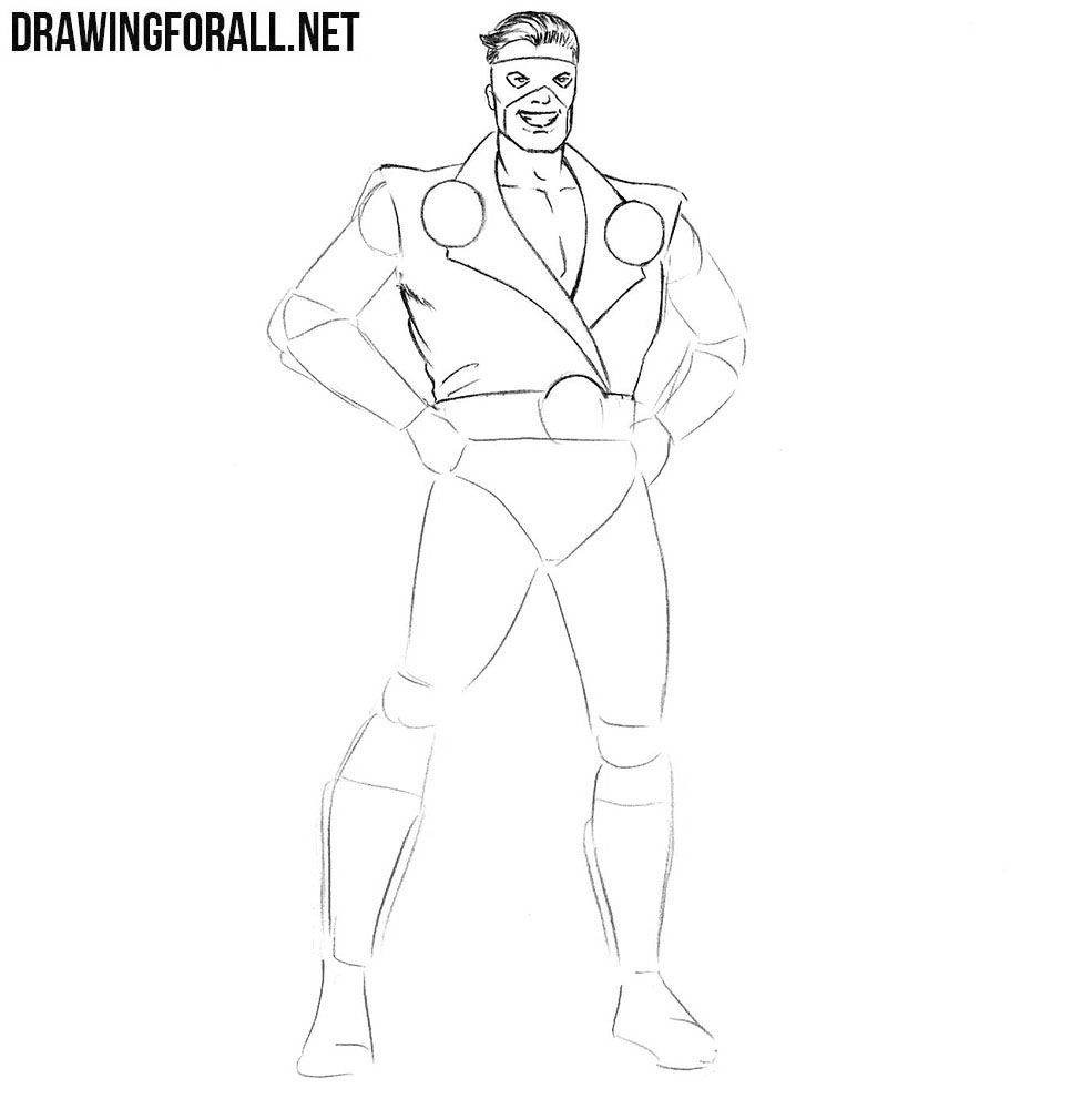 How to draw a Classic Superhero step by step