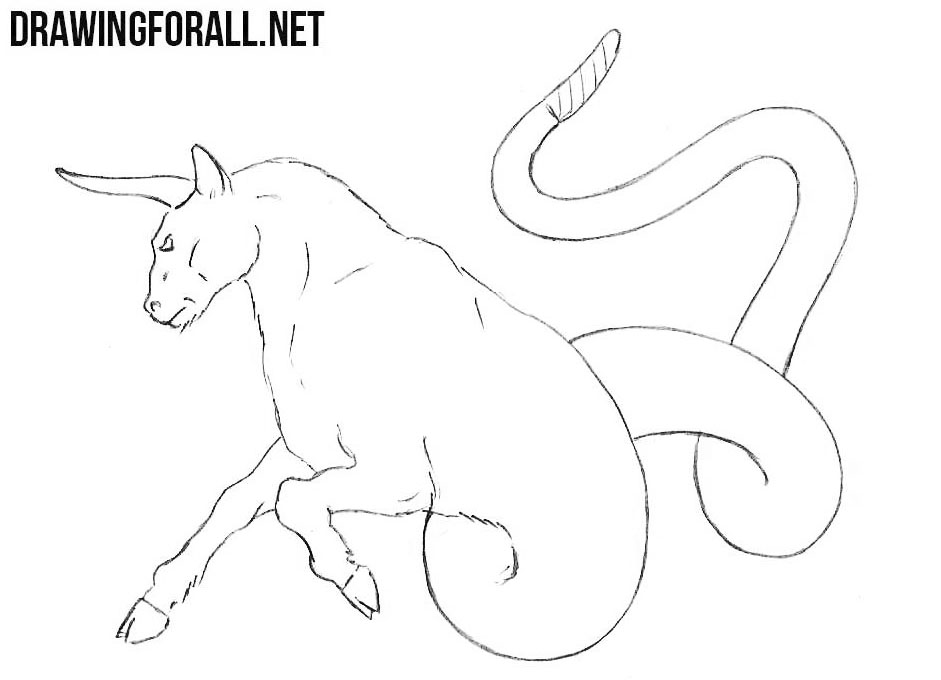 How to draw a Ophiotaurus