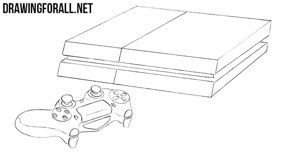 How to Draw a Sony Playstation 4