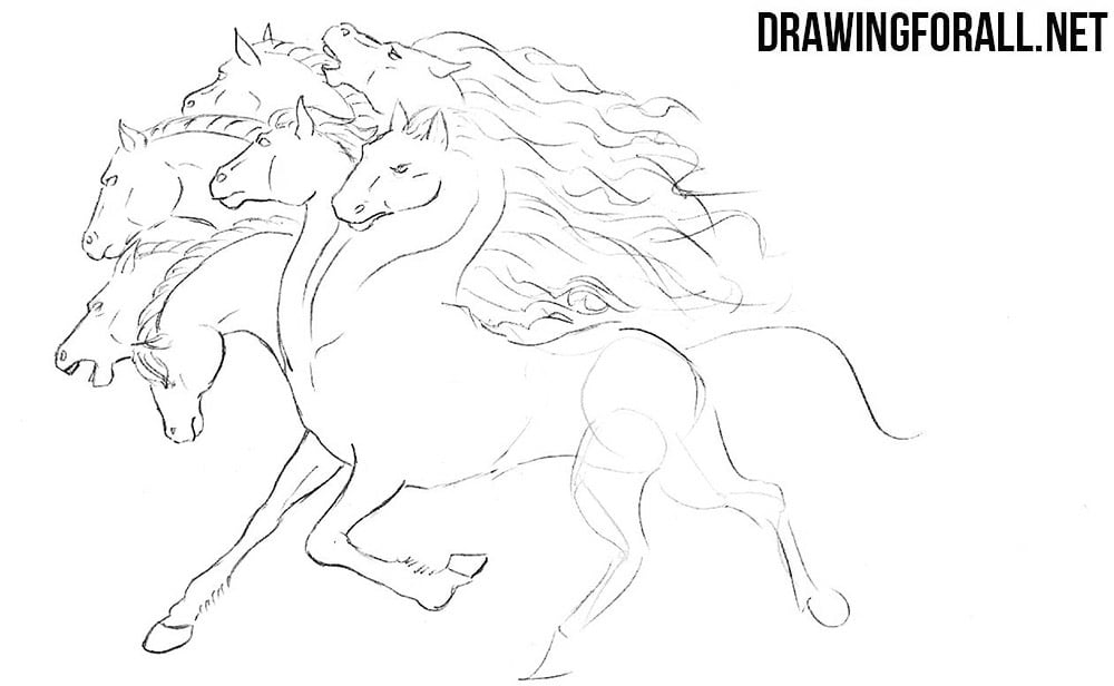 How to draw a creature from myths