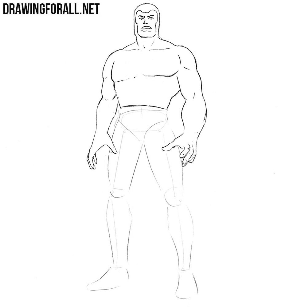 How to draw a superhero