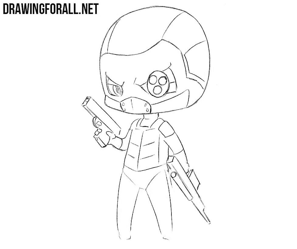 How to draw chibi Deadshot from dc