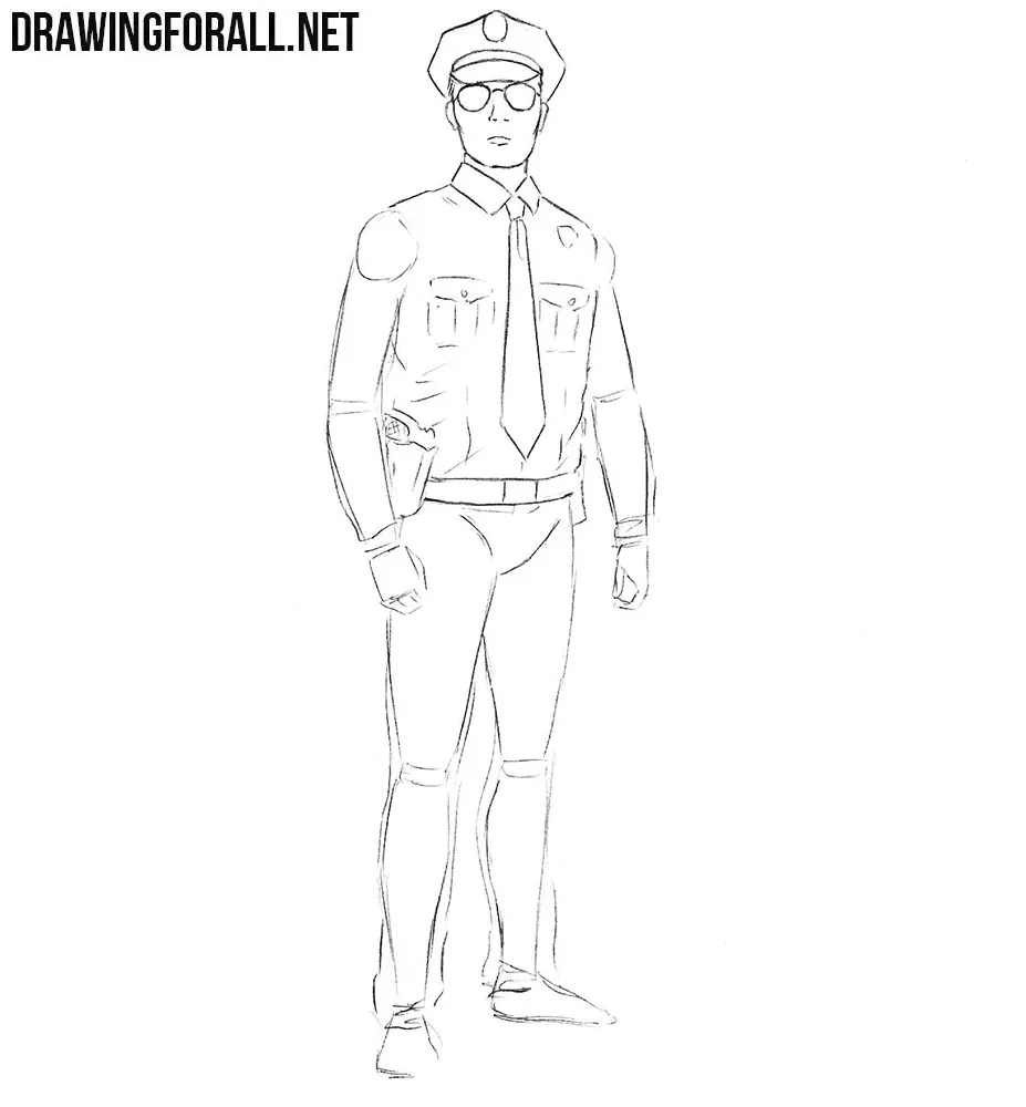 How to sketch a policeman
