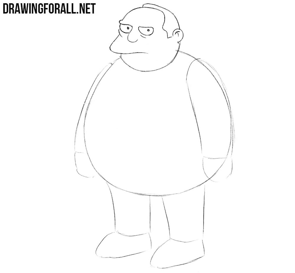Learn how to draw Comic Book Guy