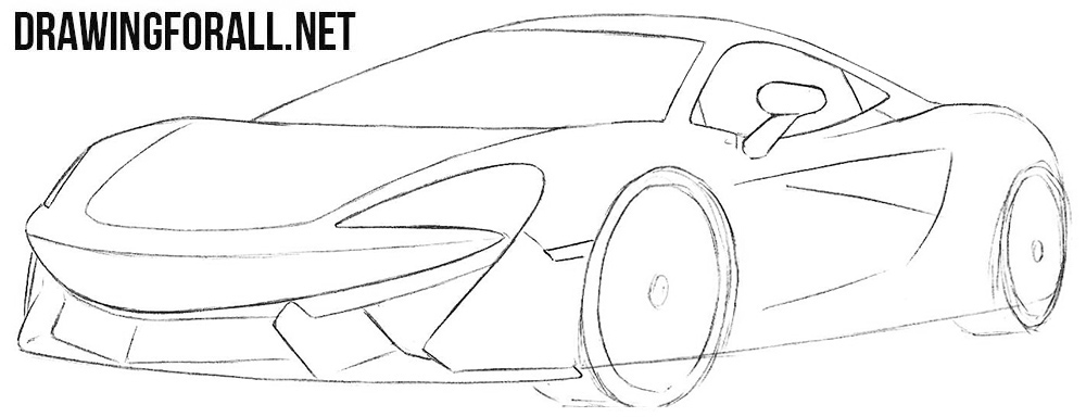 Learn how to draw a McLaren 570s