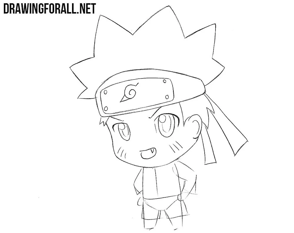 How to draw guide – learn how to draw » Learn to draw Naruto in 6 steps