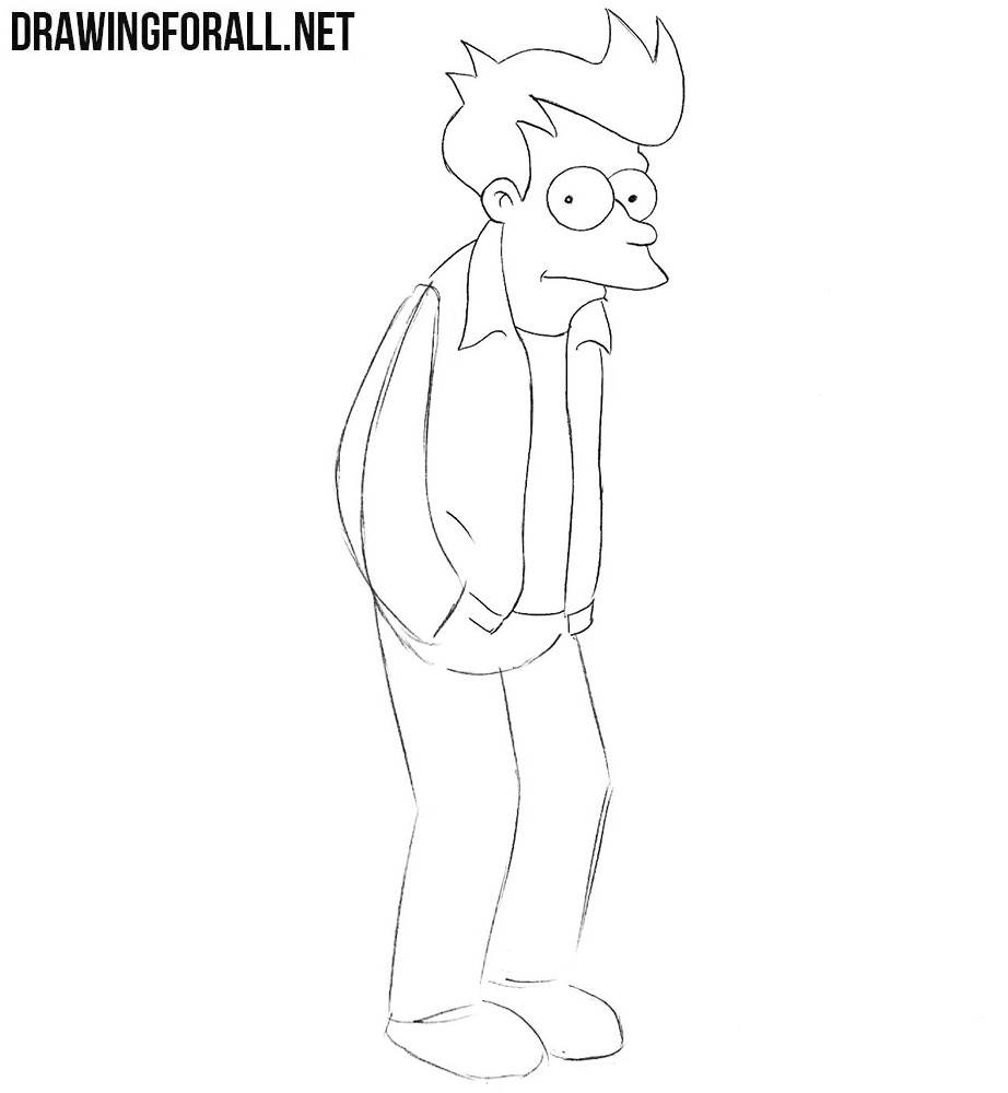 How to draw Fry from Futurama