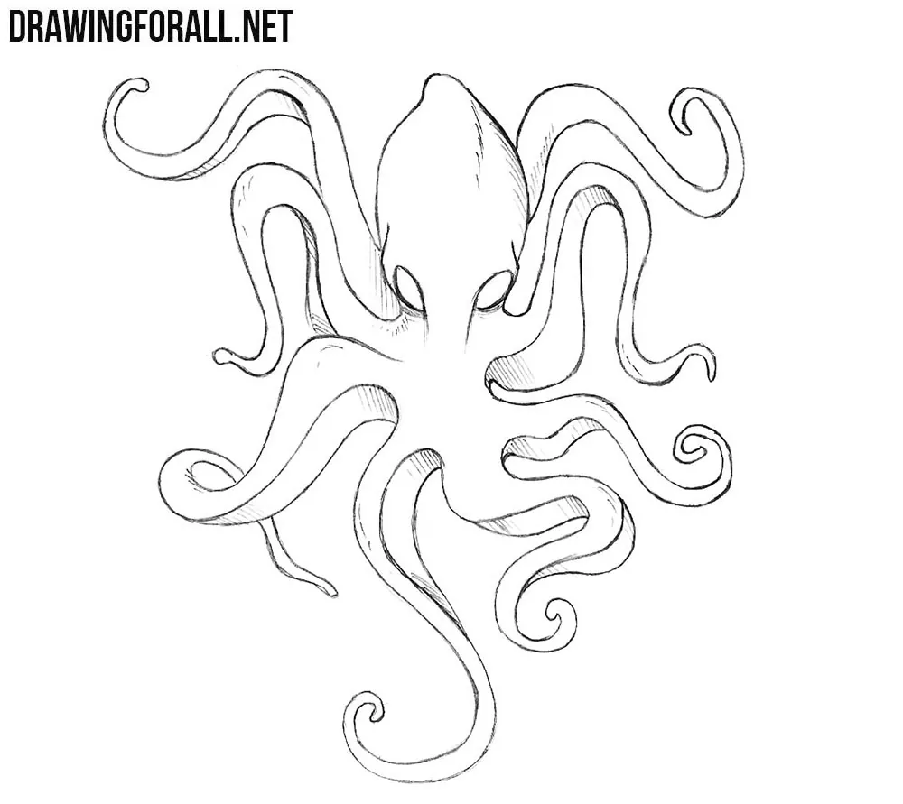 How to draw Kraken easy