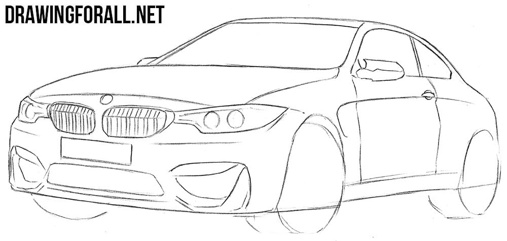 How to draw a BMW M4