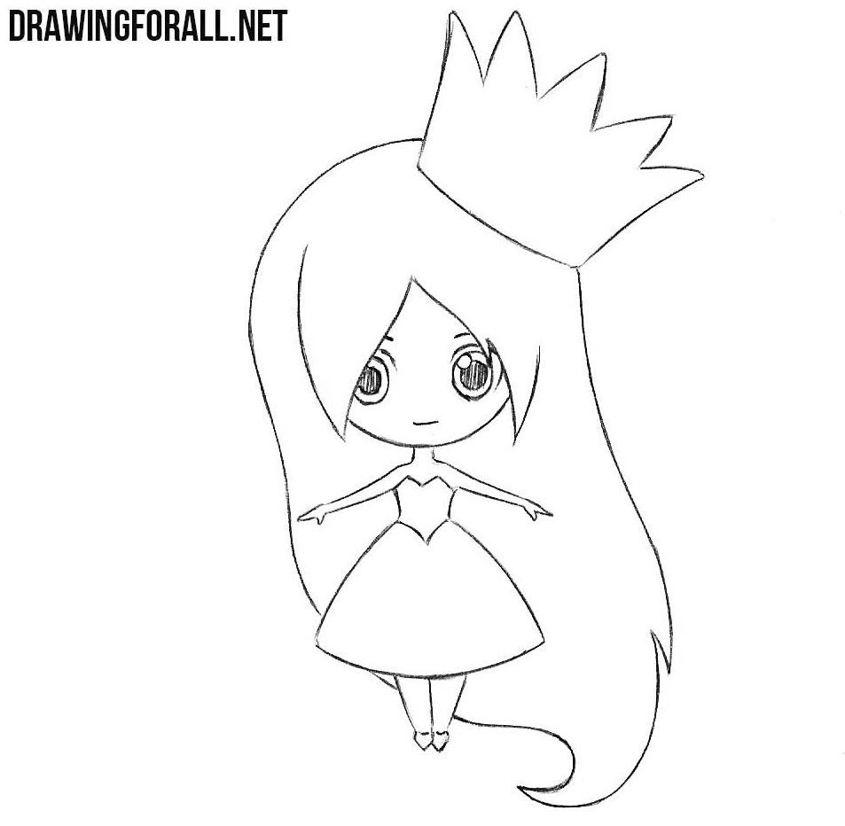 How to draw a chibi Princess
