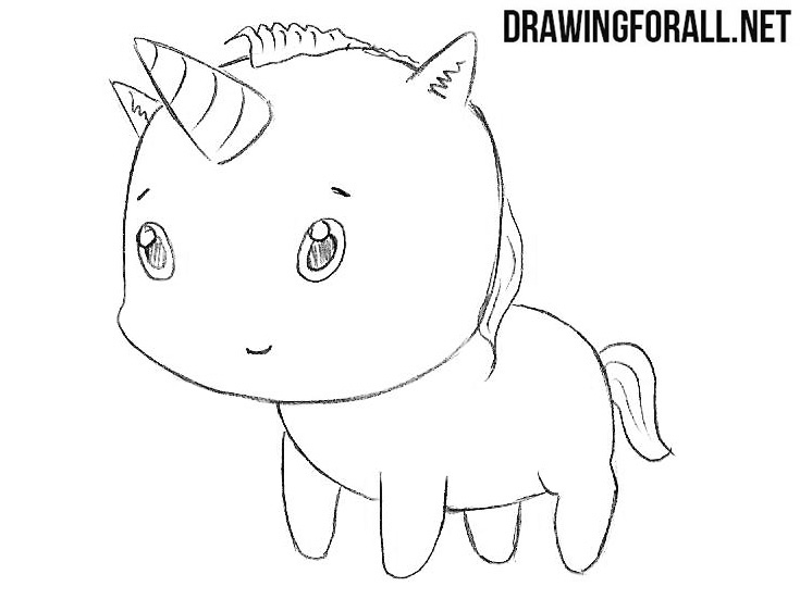 How to draw a chibi unicorn