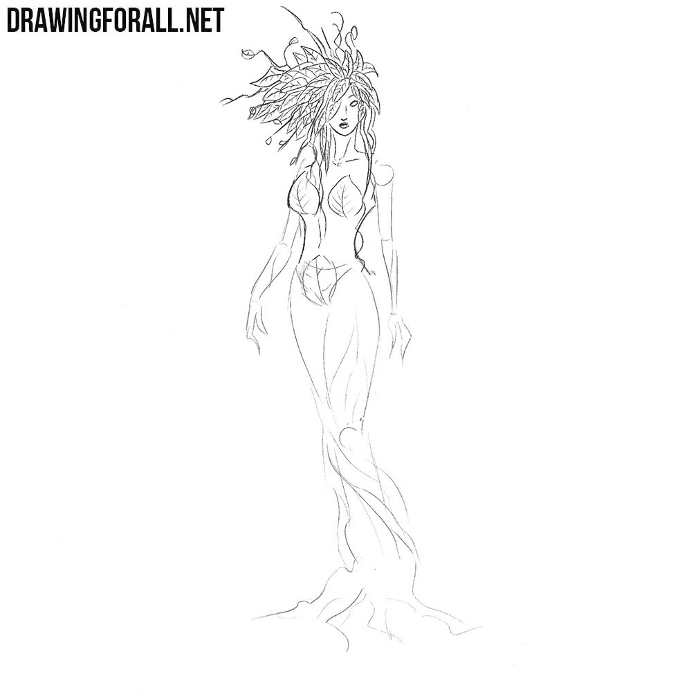 How to draw a dryad