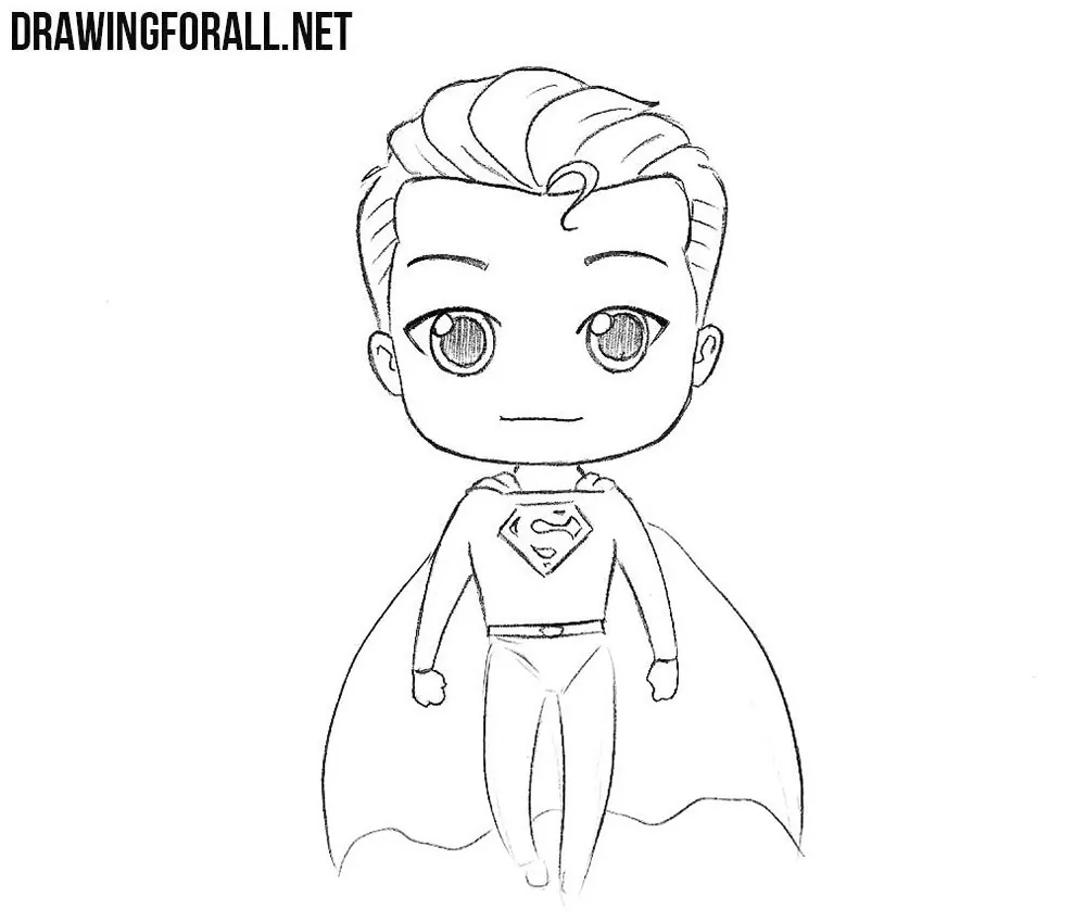 How to draw chibi Superman