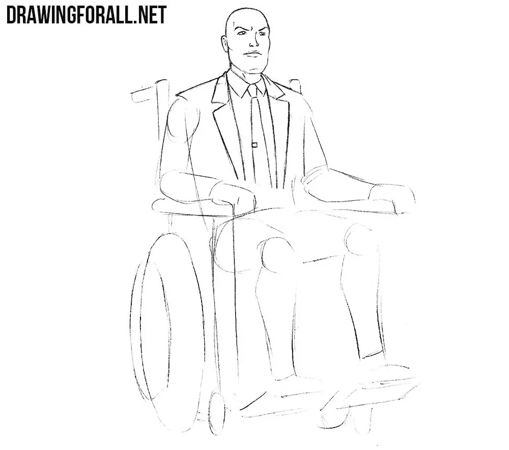 How to draw professor x from comics