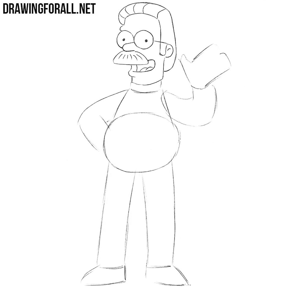 How to Draw Ned Flanders