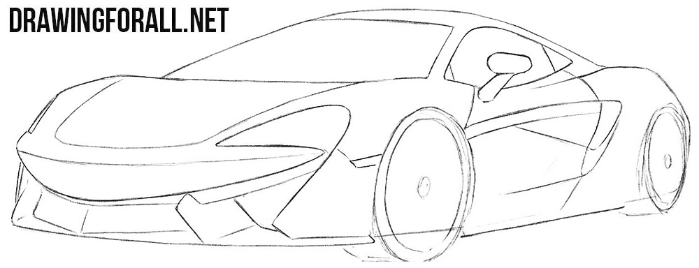 How to sketch a McLaren 570s
