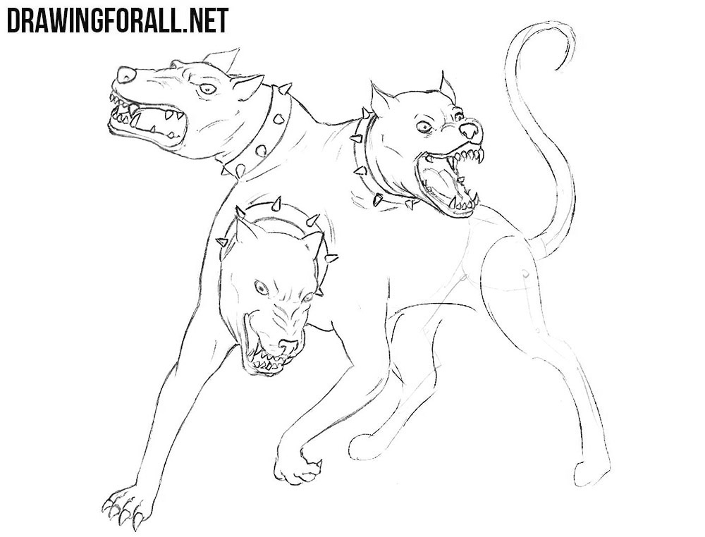 Learn how to draw Cerberus