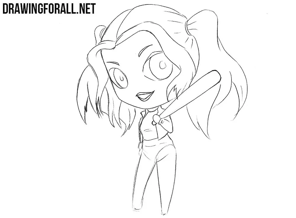 Learn how to draw Harley Quinn