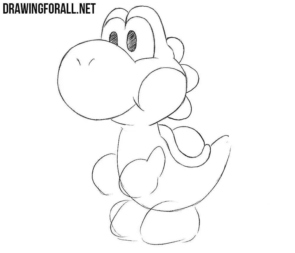 Learn how to draw Yoshi