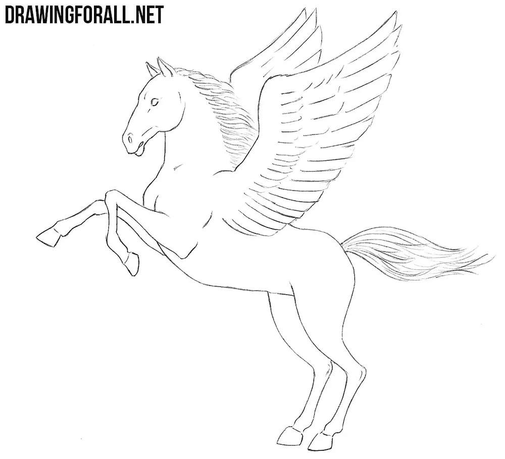 Pegasus drawing tutorial