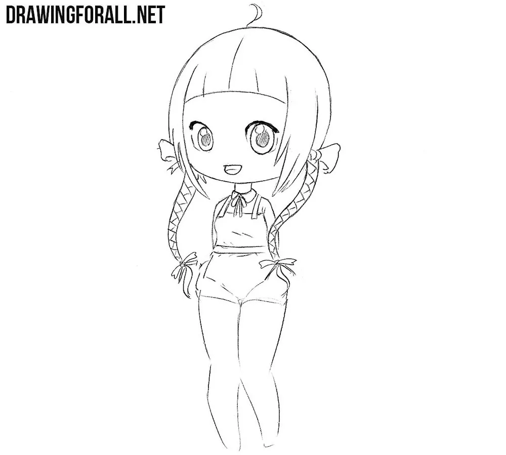 Beautiful Chibi Girl drawing tutorial